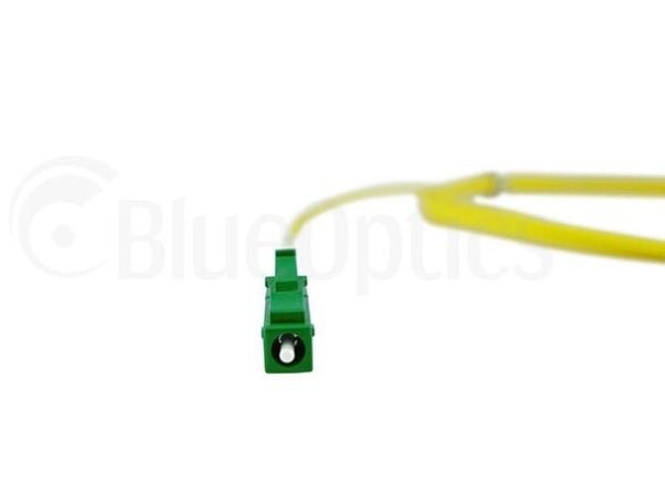 BlueOptics© Simplex fiberoptisk patchkabel, LC-APC/SC-UPC blå, 50 meter, single-mode E9/125µm, G.657.A1, OS2, inngangsdempning: mindre enn 0,2dB, m...