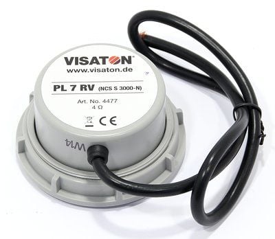 Visaton PL 7 RV, Full rekkevidde, 10 W, Rund, 20 W, 4 O, 400 - 5000 Hz