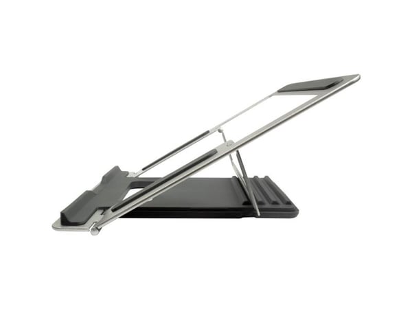 Inter-Tech NBS-100 - Ställ för bärbar dator - Space Silver