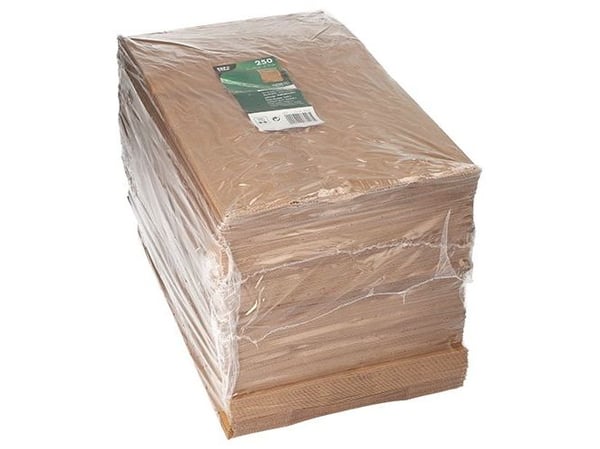 Papstar 88448, Brun, Rektangel, 250 styck, 360 mm, 220 mm, 110 mm