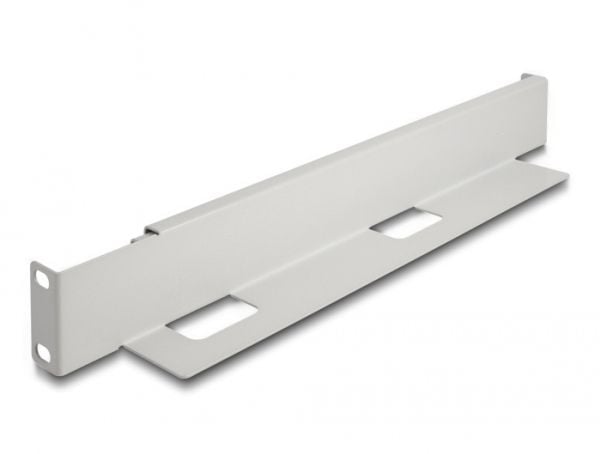Delock - Rack-brakett - adjustable length 368-600 mm - side - grå - 1U - 19" (en pakke 2)