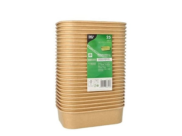 Papstar 88818, Fotoark kartong, Brun, 0,5 l, 173 mm, 123 mm, 41 mm