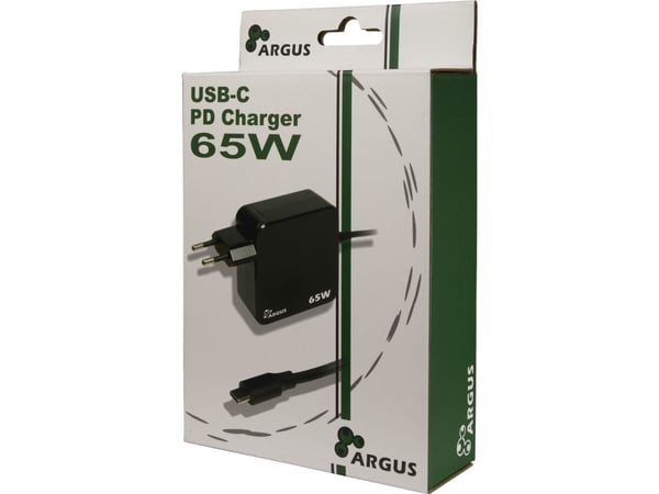 Inter-Tech PD-2065 - Strömadapter - 65 Watt - 3.25 A - PD 3.0 (USB-C)