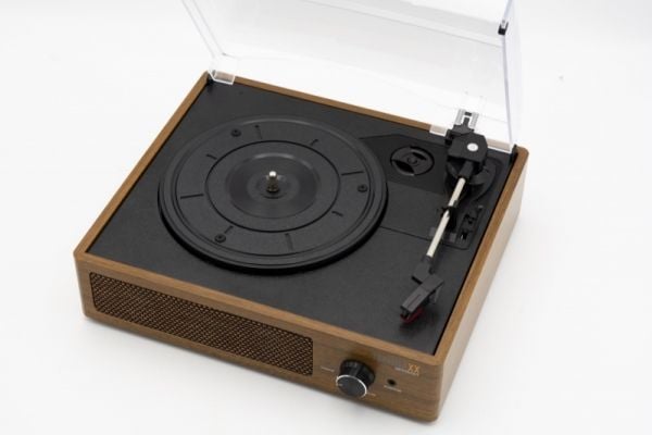Technaxx TX-186, Hihnakäyttöinen levysoitin, Musta, Puu, V-vyö, 33,45,78 RPM, 33,45,78 RPM, 10 m