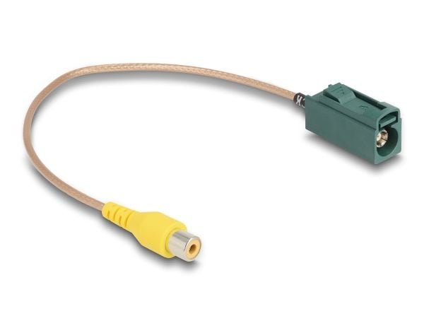 Delock - Kameraadapterkabel - FAKRA E-kontakt til RCA hunn - 32 cm - koaksial