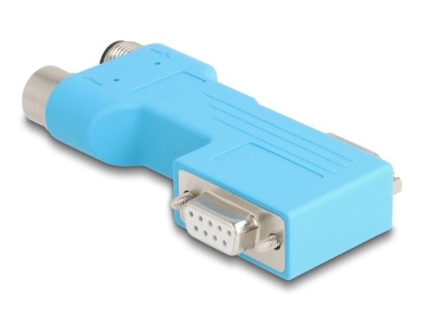 Delock - Seriell splitter - DB-9 skrubar til 5 pin M12-A - 90° kontakt, CAN bus adapter - blå