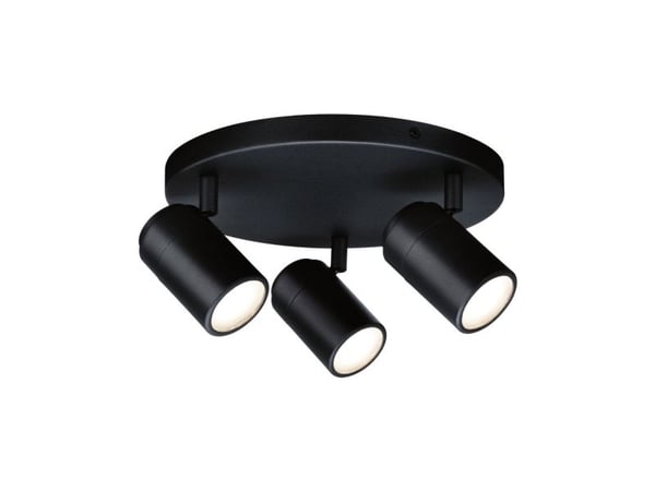 Paulmann Zyli, Nedtryckbar spotlight, GU10, 3 lampor, 230 V, Svart