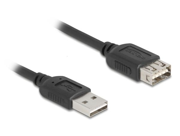 Delock USB 2.0 -jatkojohto EASY USB type-A uros - EASY USB type-A naaras 1 m