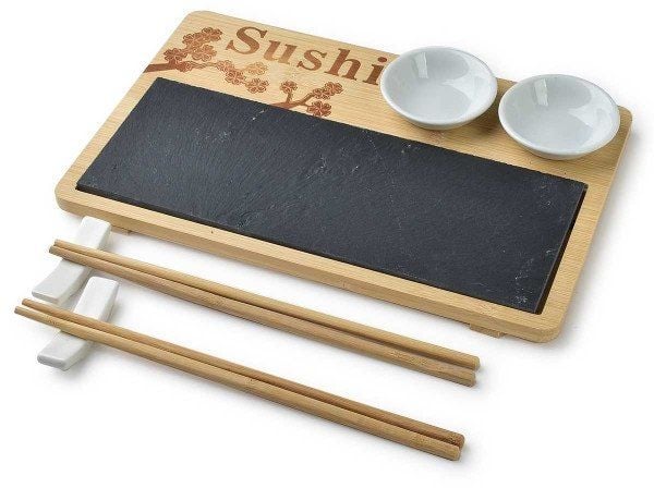 EXCELLENT HOUSWARE serveringssett for sushi til 2 personer HTXD9937