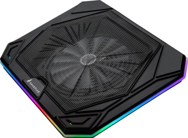 Surefire Gaming Bora X1 - Notebookvifte - 10 "-> 17" (opptil 10 kg) - 6 forskjellige RGB-innstillinger - Svart