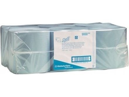 Scott Kimberly-Clark papirhåndkle på rull, 304 m, stor – blå