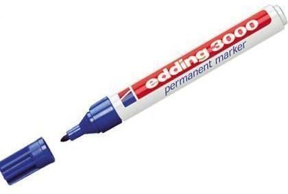 edding 3000 - Markering - permanent - blå - 1.5-3 mm