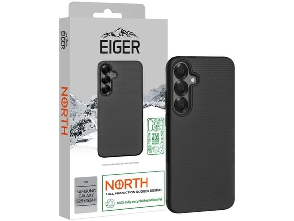 Eiger North Case Galaxy S25+/S24+ schwarz (EGCA00709)
