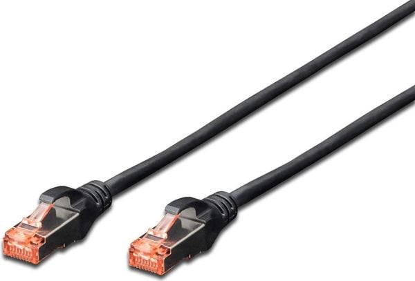 Telegärtner Patch Cord MP8 FS 600 LSZH- 5,0m, 5 m, musta