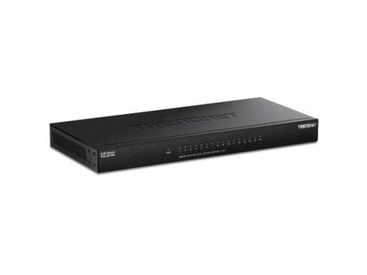TRENDnet TEG-S3160 - Version v1.0R - switch - ikke-styrt - 16 x 100/1000/2.5G - stasjonær - TAA-samsvar