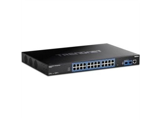 Trendnet TI-RG262I, Hallittu, Gigabit Ethernet (10/100/1000), Täysin kaksipuolinen, Telineasennus, 1U