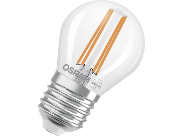 OSRAM HOMELIGHTING LED (RGB) EEK A E27 dråpe 3,8 W = 60 W varm hvit (Ø x H) 45 x 45 mm