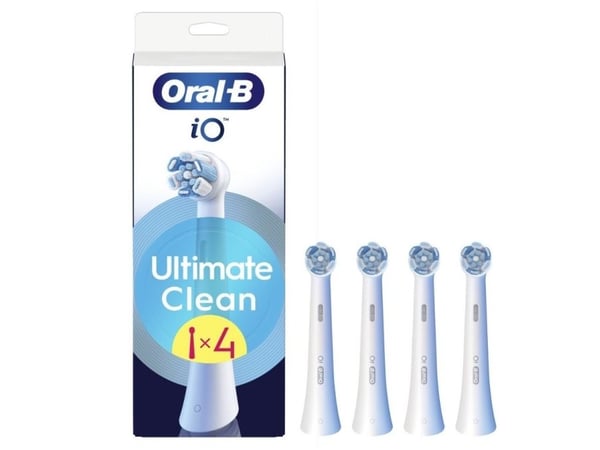 Oral-B iO Ultimate Clean utbytesspetsar vit 4 st.