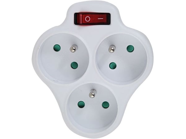 Esperanza ELK304W elektrisk grenuttak 3 uttak hvit