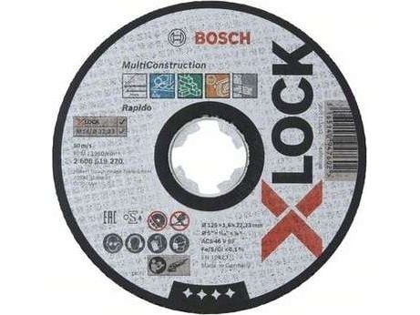 Bosch Rapido Multi Construction ACS 46 V BF - Skjæreplate - for metall, plast, rustfritt stål, keramisk, ikke-jernholdig metall, marmor - 125 mm - ...