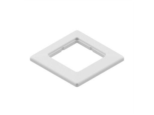 EasyLan peitekehys 80x80 mm yksittäinen moduulipidikkeelle, valkoinen RAL 9010