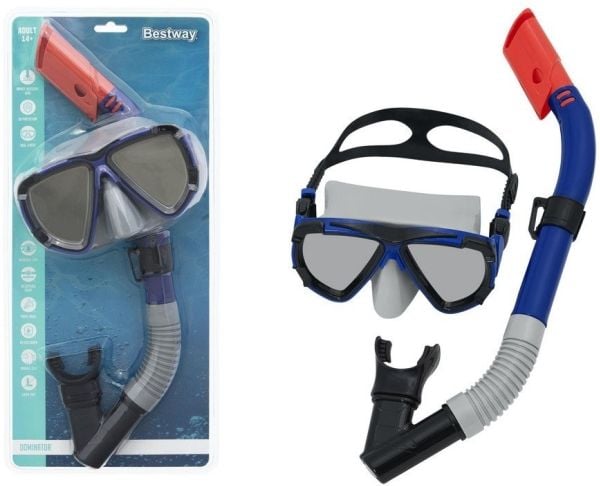 Bestway snorklingset svart – mask och snorkel 24053