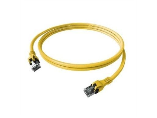 ZVK EasyLan CPP1OYAYAY0050 DualBoot Push Patch-kabel Cat.6A skjermet gul 5,0m (CPP1OYAYAY0050)
