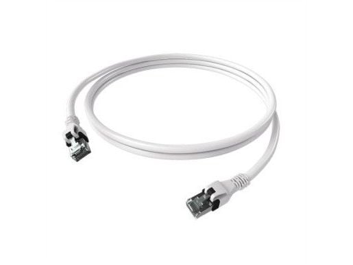 EasyLan DualBoot PushPull Cat.6A patch-kaapeli (luokka EA), S/FTP, RJ45 / RJ45, valkoinen, 5 m