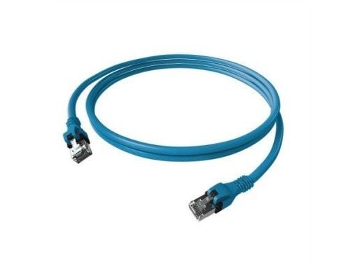 ZVK EasyLan CPP1OBABABAB0020 DualBoot Push Patchcord Cat.6A skjermet blå 2,0m (CPP1OBABABAB0020)