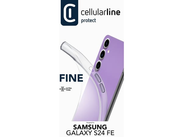 Cellularline 8018080487934, Etui, Samsung, Galaxy S24 Fe, 17 cm (6.7"), Gjennomsiktig