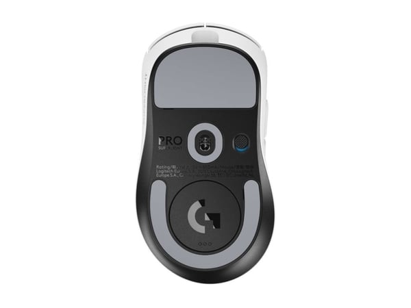 Logitech G PRO X SUPERLIGHT 2 DEX - Mus - ergonomisk - gaming - høyrehendt - optisk - 5 knapper - trådløs, kablet - 2.4 GHz, USB - hvit