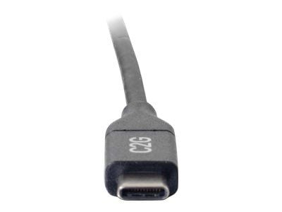 C2G 1.8m (6ft) USB C Cable - USB 2.0 (5A) - M/M USB Type C Cable - Black - USB-kabel - USB-C (hann) til USB-C (hann) - USB 2.0 - 5 A - 1.8 m - svart