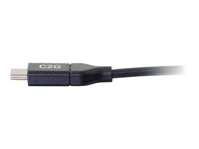 C2G 1.8m (6ft) USB C Cable - USB 2.0 (5A) - M/M USB Type C Cable - Black - USB-kabel - USB-C (hann) til USB-C (hann) - USB 2.0 - 5 A - 1.8 m - svart