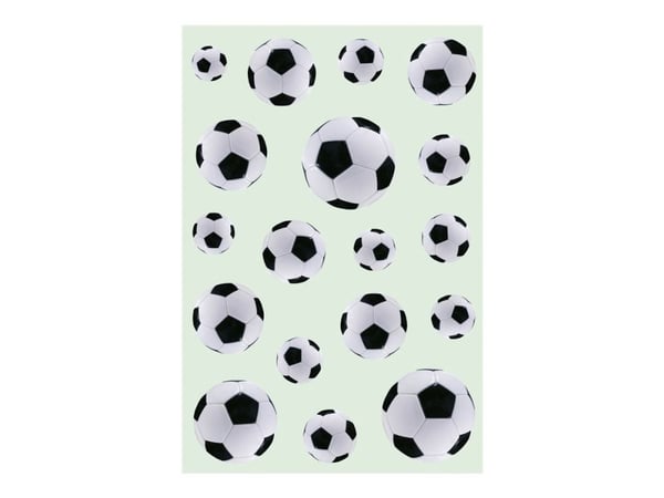 HERMA DECOR - Dekorationsbindemedel - 54 delar - football - 3 ark - permanent - papper