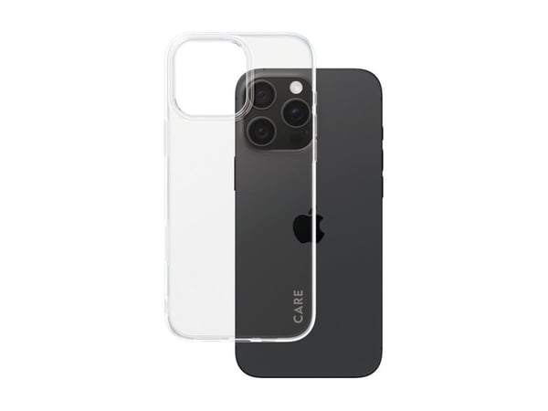 CARE by PanzerGlass X-Ray - Baksidesskydd för mobiltelefon - mjukt grundläggande - självreparerande TPU - transparent - för Apple iPhone 16 Pro Max