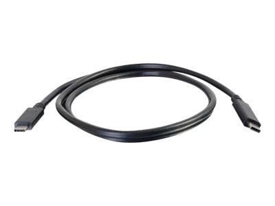 C2G 1m USB Type C-kabel - 4K-støtte - USB 3.1 (Gen 2) M/M - USB C-kabel - USB-kabel - USB-C (han) til USB-C (han) - USB 3.1 Gen 2 / Thunderbolt 3 -...
