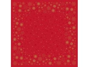 Dug Stikdug Bio Dunicel 84 x 84 cm Stargazing Red,5 pk x 20 stk/krt