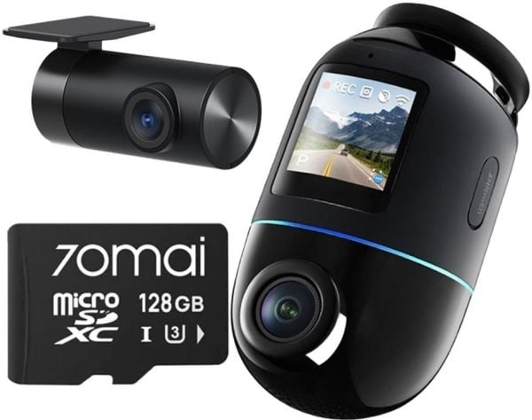 70mai Omni X800 4K-sett svart + 70mai SD 128GB-kort