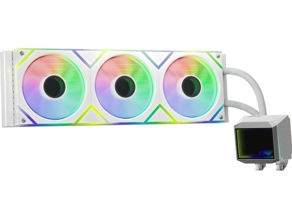 XPG LEVANTE II 360, Alt-i-ett væskekjøler, 12 cm, Hvit