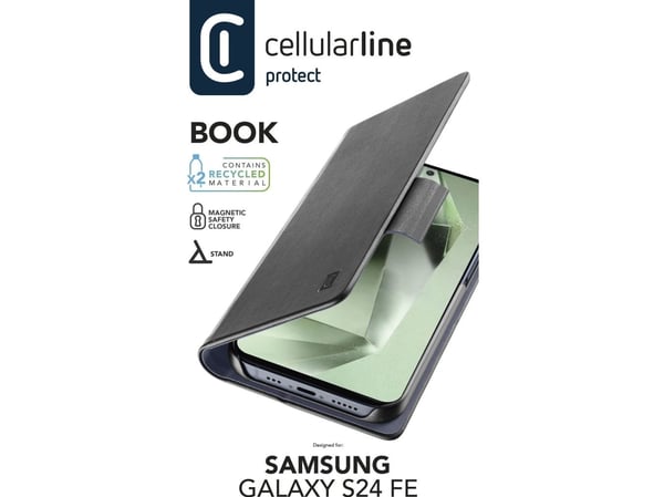 Cellularline Book Case für Samsung S24 FE Black (60947)
