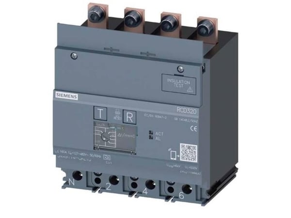 Siemens 3VA9114-0RL10 Differensstrøm-beskyttelsesapparat 1 stk (B x K x T) 101,6 x 100 x 70 mm