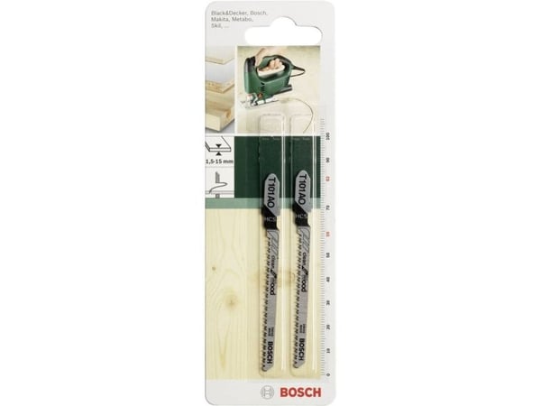 Bosch 2 609 256 723, Stiksagblad, Tre, Høykarbonstål (HCS), Svart, Grå, Rustfritt stål, 5,9 cm, 1,4 mm