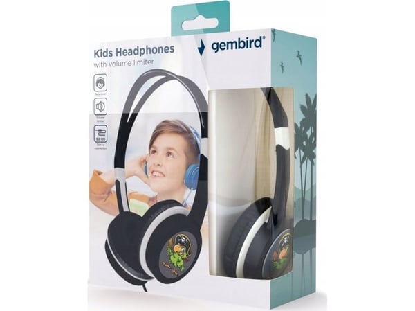 Gembird MHP-JR-BK, Kabel, Musik, 520 g, Hörlurar, Svart