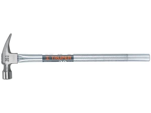 Slaghammer med langt håndtak. 48,3 cm langt skaft, 570 g. Utbyttbart magnetisk tverr-/kløyvhode for festing for Truper®
