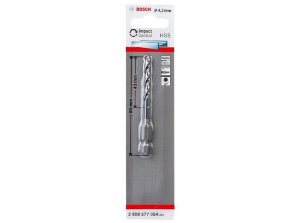Bosch 2 608 577 054, Borr, Spiralborrkona, 4,2 mm, 83 mm, Gjutjärn, Stål, 4,3 cm