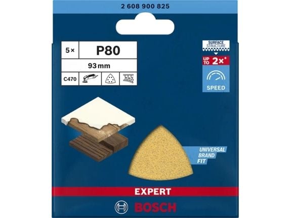Bosch 2 608 900 825, Slipeark, Tre, Bosch, Brun, 93 mm, 93 mm
