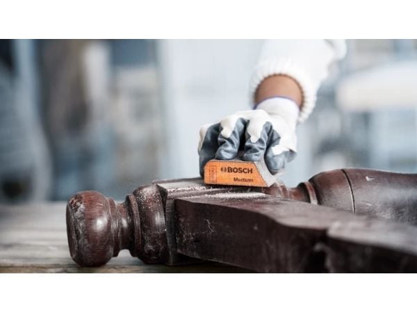 Bosch 2 608 901 168, Hiontapala, Ruskea, Keltainen, Puu, Maalin poistoon, 69 mm, 97 mm