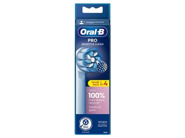 Oral-B Pro Sensitive Clean Reservebørstehoder 4 stk