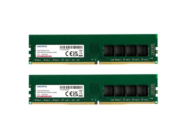 ADATA Premier Series - DDR4 - sett - 32 GB: 2 x 16 GB - DIMM 288-pin - 3200 MHz / PC4-25600 - CL22 - 1.2 V - ikke-bufret - ikke-ECC