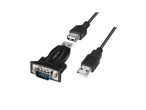 LogiLink USB 2.0 to Serial Adapter - Sarjasovitin - USB 2.0 - RS-232